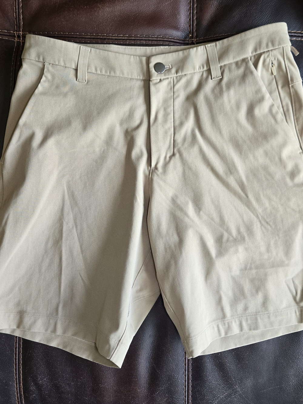 lululemon Men's Tan Stretch Performance Shorts